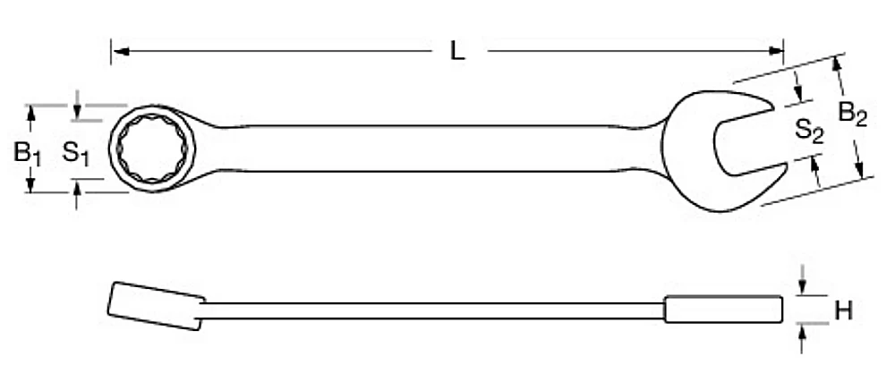 PROXXON 23935 Ring-Maulschlüssel Größe 36mm Serie SlimLine