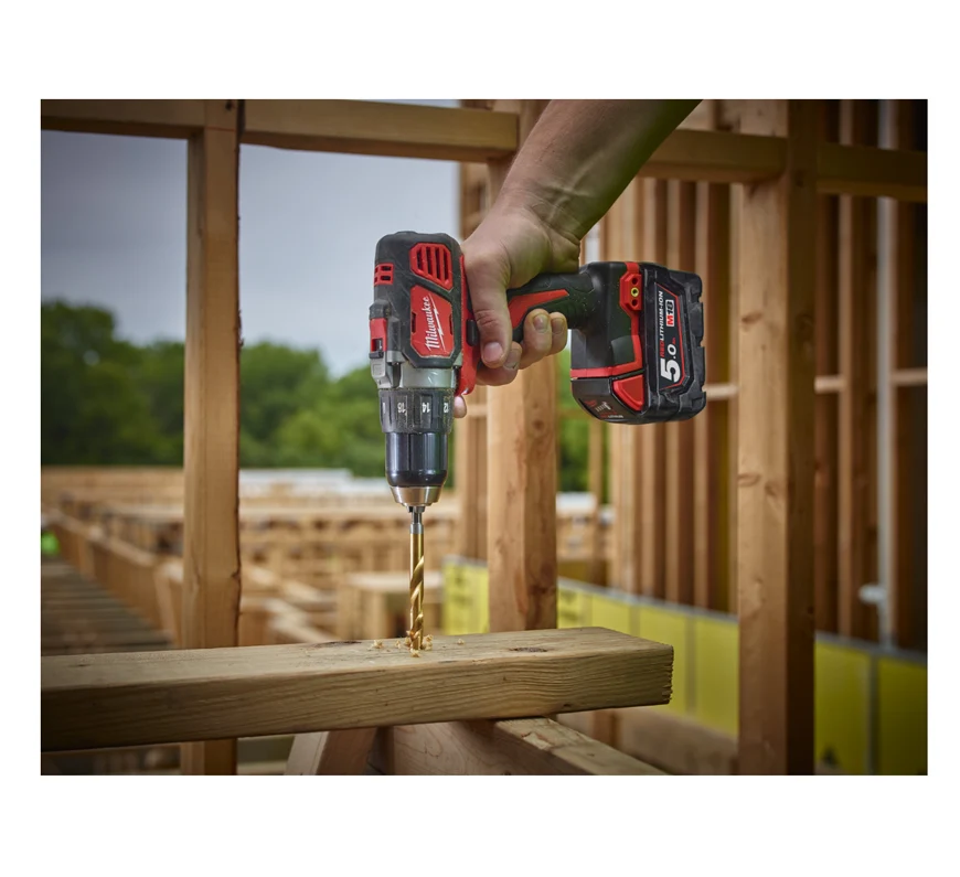 Satz mit 10 SHOCKWAVE HSS-G TIN RED HEX Milwaukee HSS-G TIN BITS