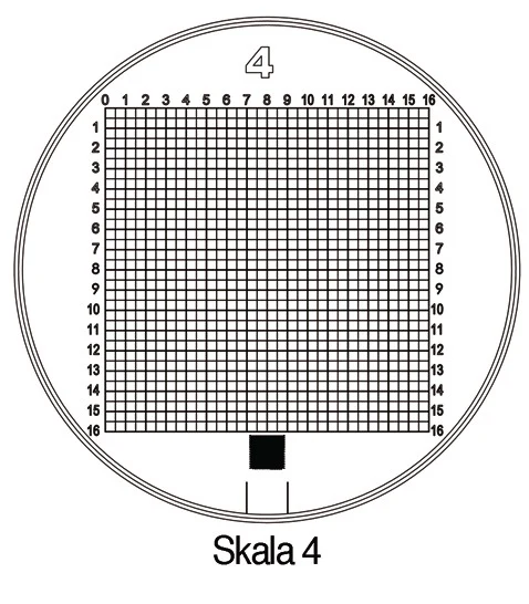 Schweizer Standlupe Tech-Line ( 4000851710 ) Vergrößerung 8x Skala 1, 2, 3, 4, 5