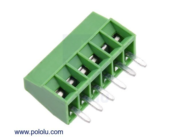 Screw Terminal Block: 6-Pin, 2.54mm Pitch, Side Entry