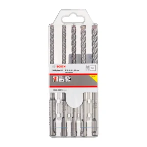 Set mit 5 SDS Plus-5X 6/6/8/8/10 mm Bosch-Bohrern