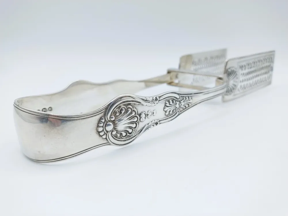 Silberne Spargelzange, Samuel Hayne & Dudley Cater, London, 1836