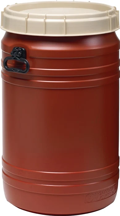 Weithalsfass ( 9000450115 ) 75 l braun mit beigem Deckel Einfüllöffnung-Ø 354 mm Sonstige