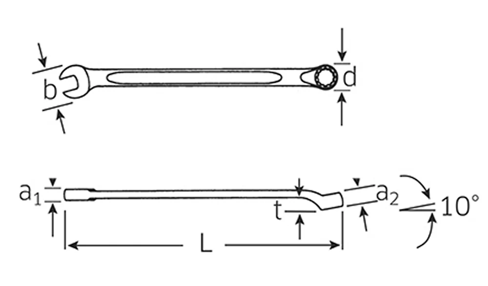 STAHLWILLE 14 Ring-Maulschlüssel OPEN-BOX LANG 10mm - 40101010