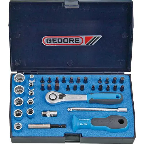 Steckschlüssel-Satz 1/4", 37-teilig