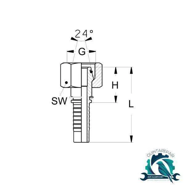 Terminal DKOL 12 M18X1,5 DN 08 FITTING