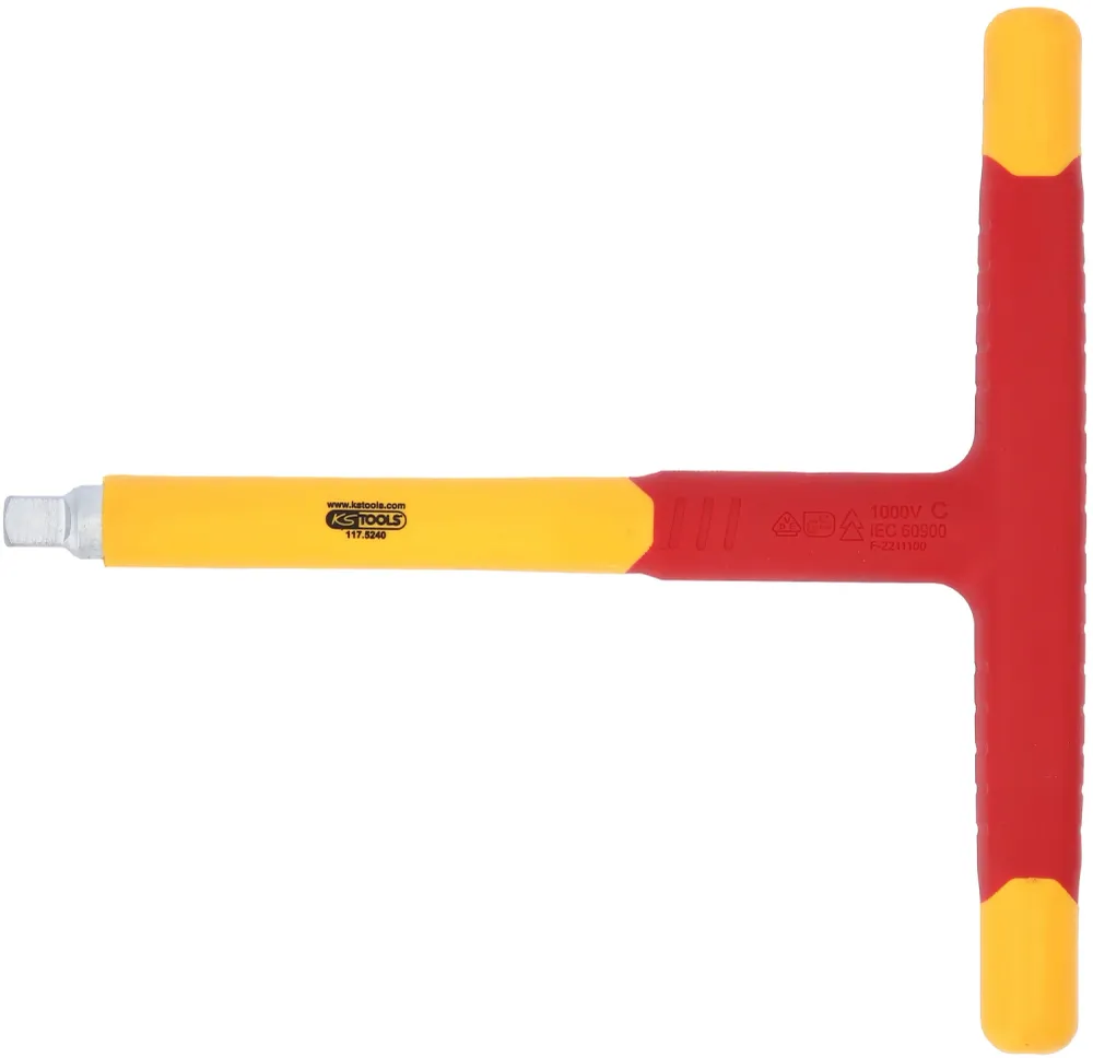KS TOOLS 3/8" Isolierter T-Griff-Aufsteckschlüssel, 200mm ( 117.5240 )
