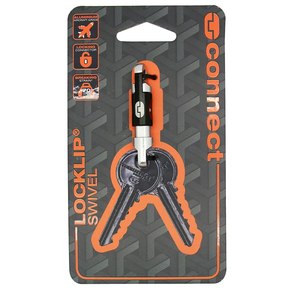 TRUE UTILITY Connect Locklip Swivel Schlüssel Ring Mini Karabiner Tool Organizer