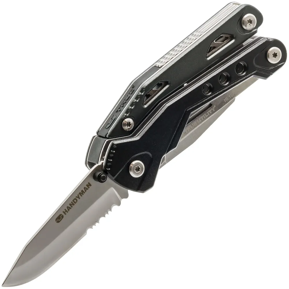 TRUE UTILITY Multitool 18--1 Handyman Schraubendreher Tool Etui 9x Wechsel Bit