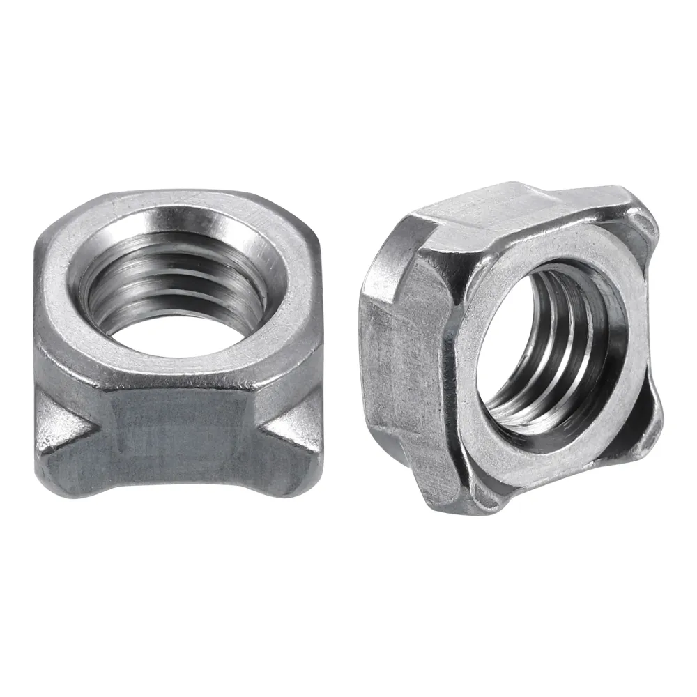 Uxcell Weld Nuts, M12-1.75 Square UNC Carbon Steel Machine Screw Gray 10Pcs