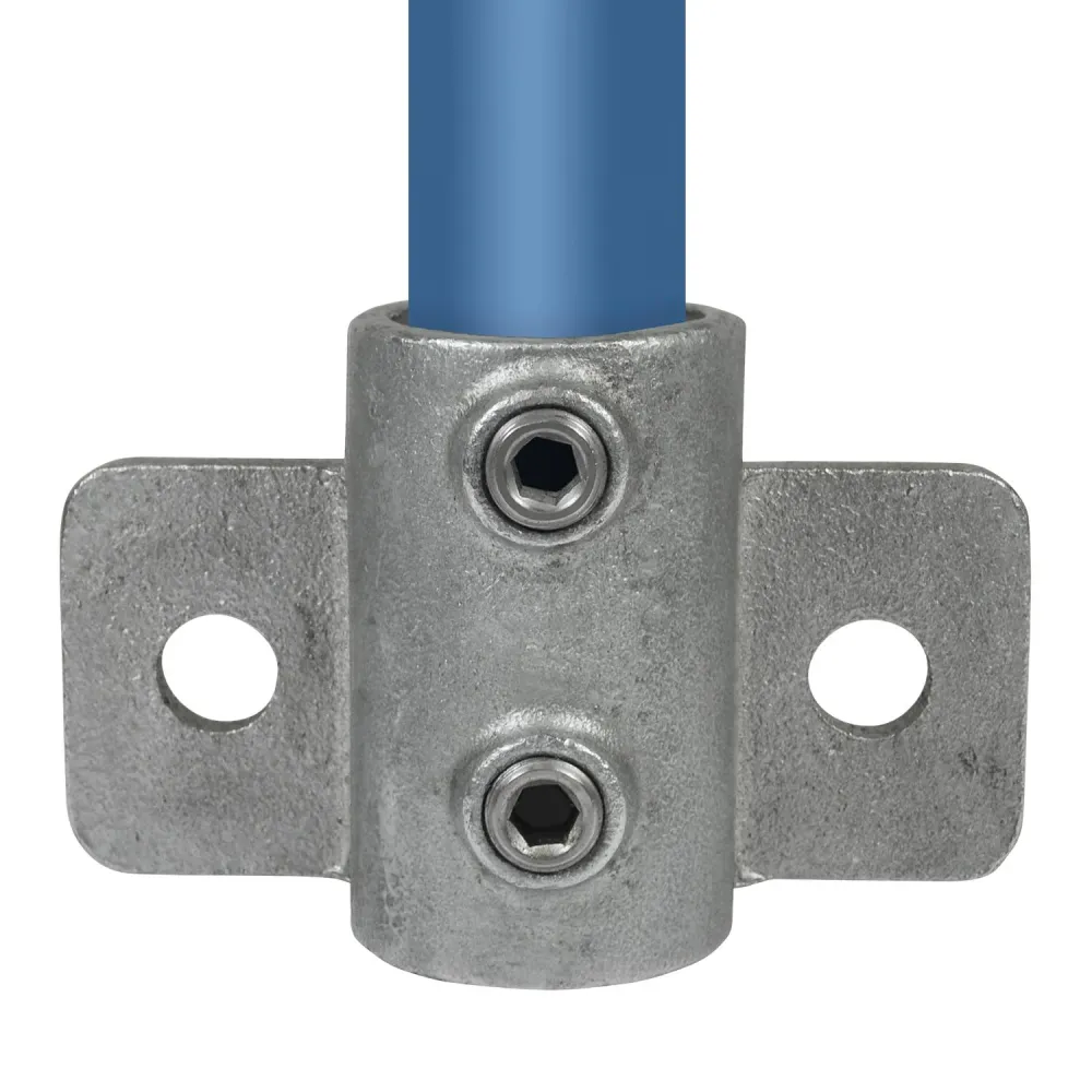 Wandhalter Schwerlast horizontaler Flansch - Ø 48,3 mm - vertikale Pfosten