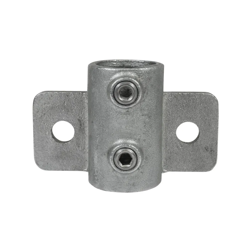 Wandhalter Schwerlast horizontaler Flansch - Ø 48,3 mm - vertikale Pfosten