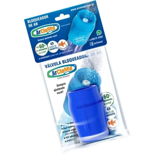 (Wasser sparen) Air Blocker Eliminator Hydrometer Brazil Original Premium Cola ¾ "ArClosed