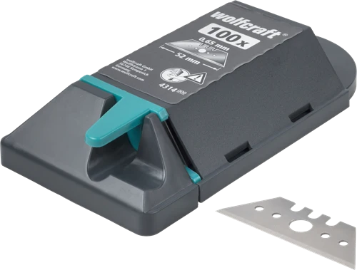 Wolfcraft professionele trapeziummessen | 0,65 x 52mm | 100 stuks - 4314000