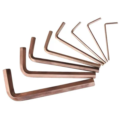 KSTOOLS® - BRONZEplus Innensechskant-Winkelstiftschlüssel-Satz lang 8-teilig