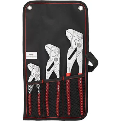 FORMAT - Zangenschlüssel-Set 3-teilig 180, 250, 300mm Rolltasche